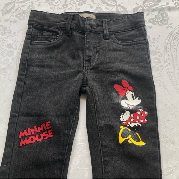 Levi’s Toddlers Black Jeans Denim Pants Girls Size 2T Disney Mickey Mouse Casual - Picture 12 of 16